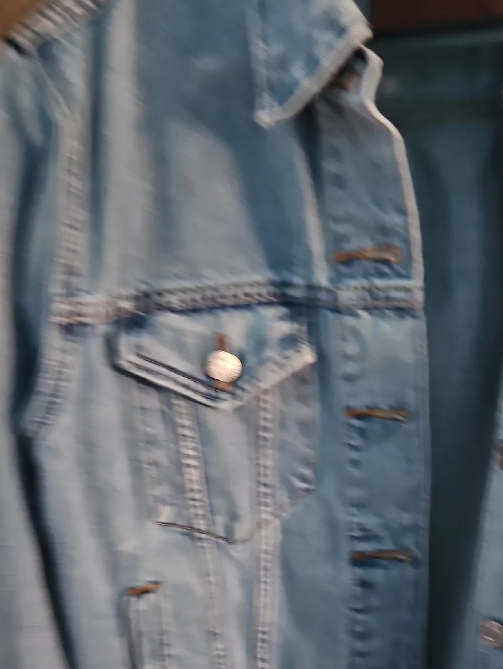 Light Blue Denim Jacket - Classic Men’s Jean Jacket - Picture 3 of 9